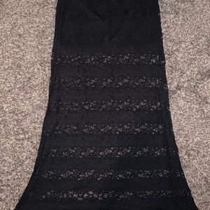 Lace maxi skirt